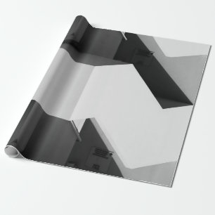 WITTE EN ZWARTE HOUTEN CABINET CADEAUPAPIER