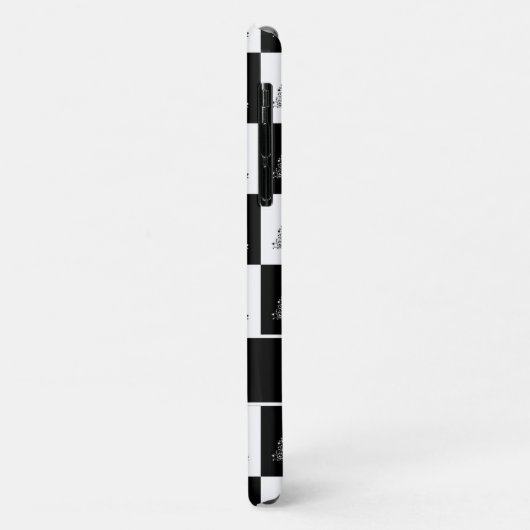 Witte en zwarte kerstbomen Case-Mate iPhone case (Achterkant/links)