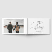 Witte en zwarte moderne kalligrafie gastenboek (Volledig)