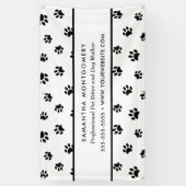 Witte en zwarte pagina's Professionele printer Spandoek (Verticaal)