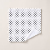 Witte en zwarte poolpunten bad handdoek (Wasdoekje)