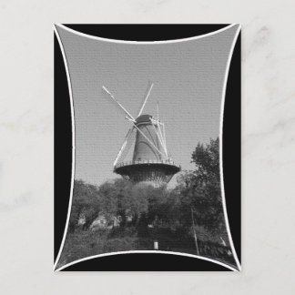 Witte en zwarte reuzel briefkaart