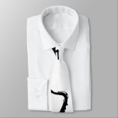 Witte en zwarte saxofone Stropdas (Gebonden)