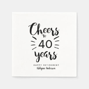 Witte en zwarte speciaal gepersonaliseerde Cheers Servet