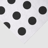 Witte en zwarte stippen tissuepapier (Detail)