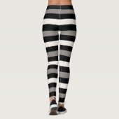 Witte en zwarte streep leggings (Achterkant)