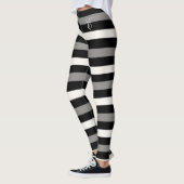 Witte en zwarte streep leggings (Links)