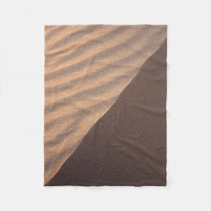 Witte en zwarte strips fleece deken