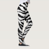 Witte en zwarte tijgerstrepen leggings (Rechts)