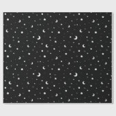 Witte en zwarte tinten cadeaupapier (Vlak)