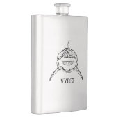 Witte en zwarte tribale witte haai flacon (Rechts)