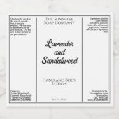 Witte en zwarte waterdichte cosmetische flesseneti sparkling wijnetiket (Enkel label)