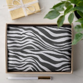 Witte en zwarte zebra Afdrukontkoppeling Tissuepapier (Geschenk)