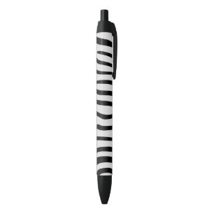Witte en zwarte Zebrastripes Zwarte Inkt Pen