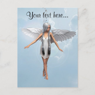 Witte engel briefkaart