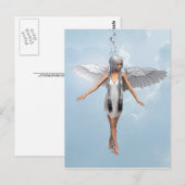 Witte engel briefkaart (Voorkant / Achterkant)