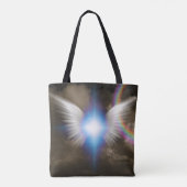 Witte engelen vleugels draagtas (Achterkant)