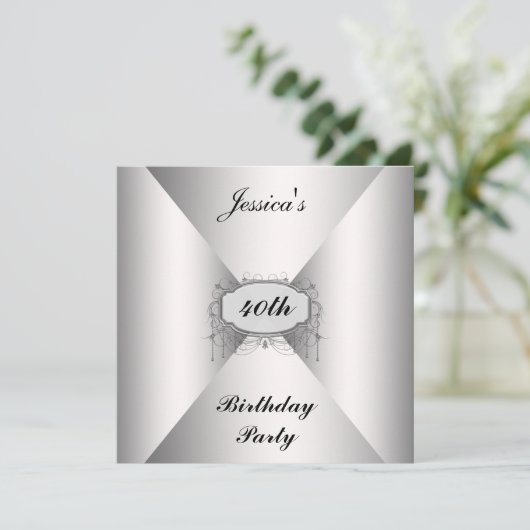 Witte envelop voor uitnodiging op Birthday Party (Staand voorkant)