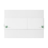 Witte Eucalyptus Envy Uitnodigingen Wikkel (Achterkant Voorbeeld)