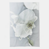 Witte faleonopsis orchidee theedoek (Verticaal)