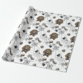 🤍 Witte Farao Mummy Wrapping Paper 🎃👑 Cadeaupapier (Uitgerold)