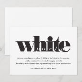 Witte Feest  Kaart (Voorkant / Achterkant)