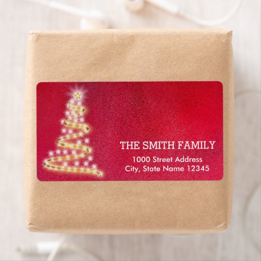 -witte feestdag rond kerstmis etiket (Insitu)