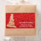 -witte feestdag rond kerstmis etiket (Insitu)