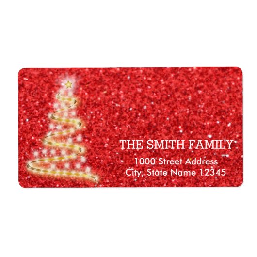 -witte feestdag rond kerstmis etiket (Voorkant)