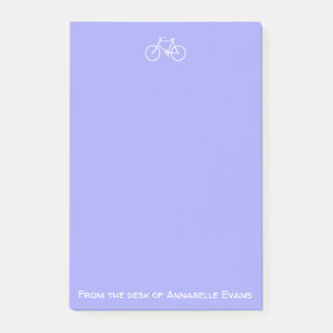 Witte fiets op Violet Post-it® Notes