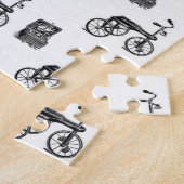 witte fiets puzzel legpuzzel (Zijkant)