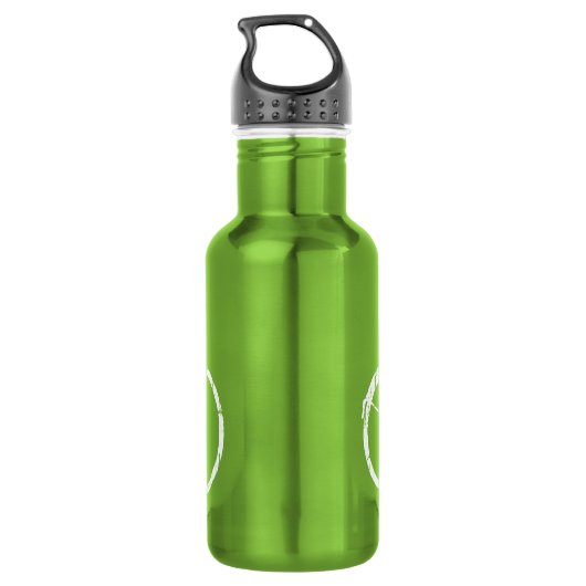 witte fiets waterfles (Achterkant)