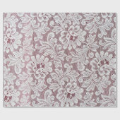 Witte, fijne elegante kant textuur met naadloze be cadeaupapier (Vlak)