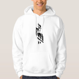 Witte Fire Owl-trui voor mannen Hoodie