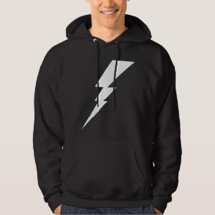 Witte Flash-bliksembolt Hoodie