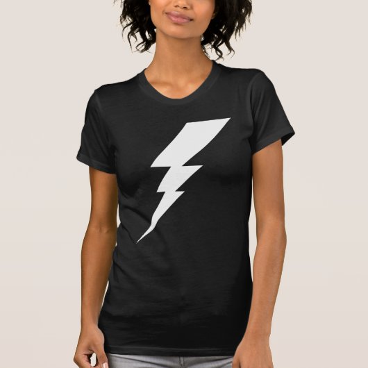 Witte Flash-bliksembolt T-shirt (Voorkant)