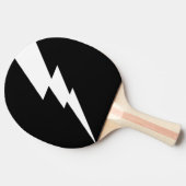 Witte Flash-bliksembolt Tafeltennisbatje (Zijkant)