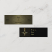 Witte flesje Abstracte kunst Mini Visitekaartje (Voorkant / Achterkant)