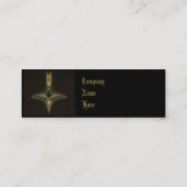 Witte flesje Abstracte kunst Mini Visitekaartje (Achterkant)