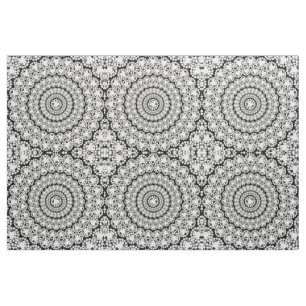 Witte Flitsende Diamanten Print Geometrisch Patroo Stof