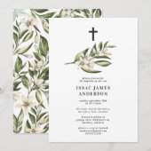 Witte flora en bladblaasbloesem, christendemocten (Voorkant / Achterkant)