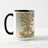Witte Floral Goud Mok (Links)