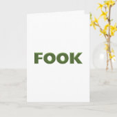 Witte Fook-kerstkaart Kaart (Gele Bloem)