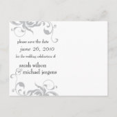 Witte foto Bewaar de datum 04 Aankondigingskaart (Achterkant)