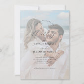 Witte foto overlay 2 vervaagde Afbeeldingen bruilo Kaart (Voorkant)