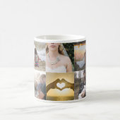 Witte fotocolage koffiemok (Center)