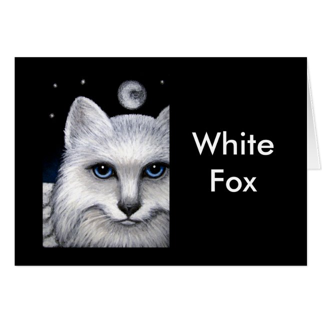 WITTE FOX-kaart (Voorkant Horizontaal)