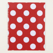 Witte fractals polka stippen rode fractals achterg planner (Voorkant)
