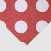 Witte fractals polka stippen rode fractals achterg tissuepapier (Detail)