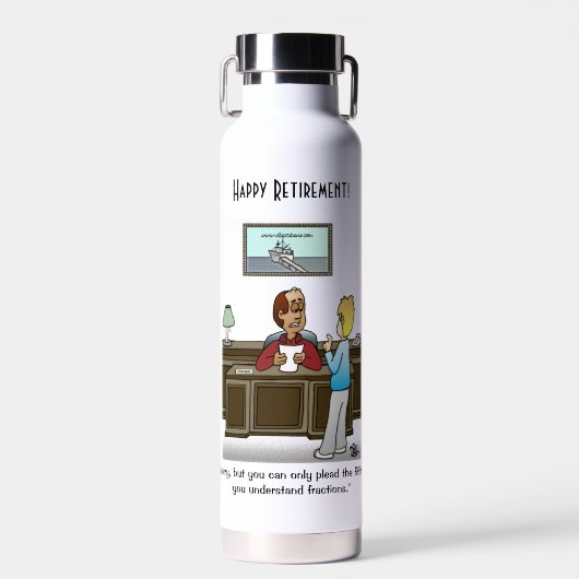 Witte fracties waterfles (Voorkant)